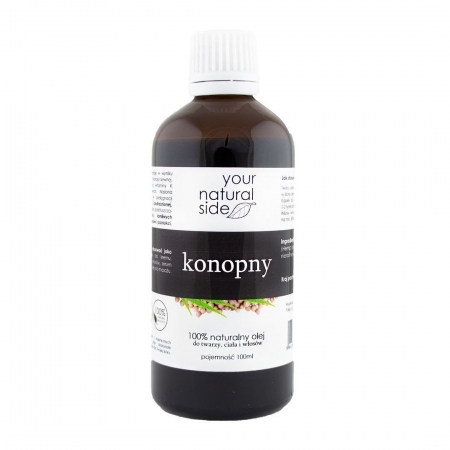 YOUR NATURAL SIDE Olej Konopny nierafinowany Organic 100ml z nakrętką